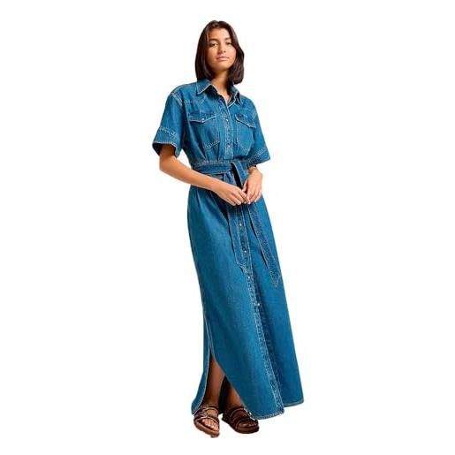 Lee - abito donna - vestibilità regular - ss maxi western dress - berry bowl
