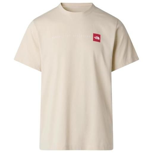 THE NORTH FACE - t-shirt grafica regolare da uomo never stop exploring - morbido cotone, miscela di poliestere - stampa grafica a base d'acqua