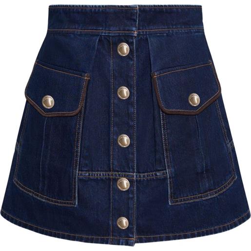 Cara Cara minigonna svasata fatima - blu