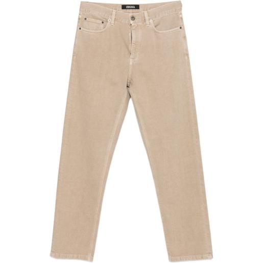 Zegna straight-leg five-pocket jeans - toni neutri