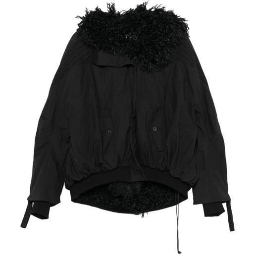 YEHUAFAN cappotto con cappuccio - nero