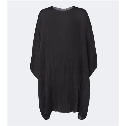 The Row blusa catena in seta plissé