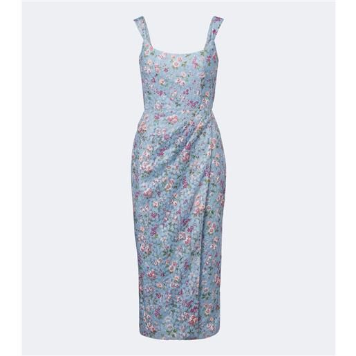 Markarian abito bustier marla in pizzo con stampa