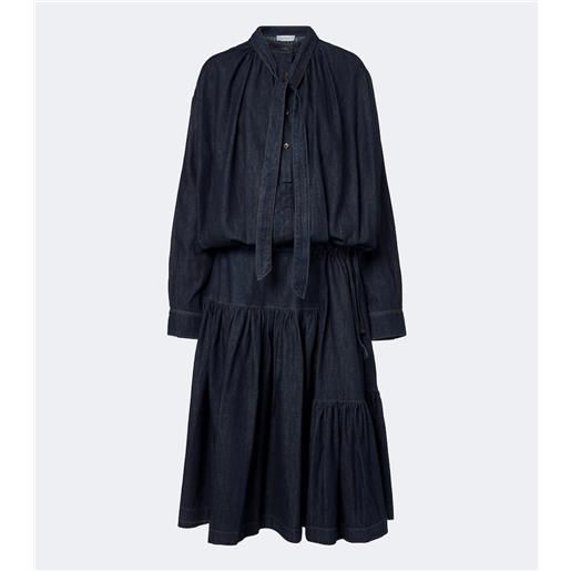 Dries Van Noten abito midi di jeans