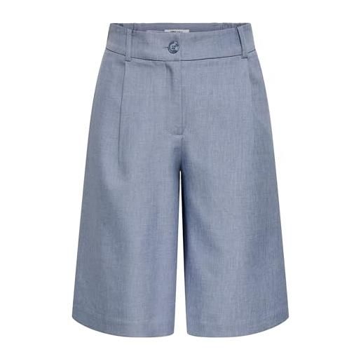 Only long shorts onllinda hw mel-pantaloncini lunghi tlr noos, vendimia índigo, 42 donna