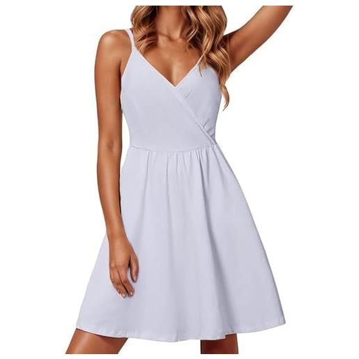 Luadnysin vestiti estivi donna vestito estivo vestitino chic abiti boho corto abitino leggero tubino midi cotone abito elegante prendisole curvy vestitini mare chemisier