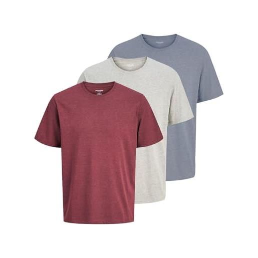 JACK & JONES jjiglenn jjfelix am 066 lid slim fit jeans, rosso (b red dalia/white mel/flint stone), 3xl