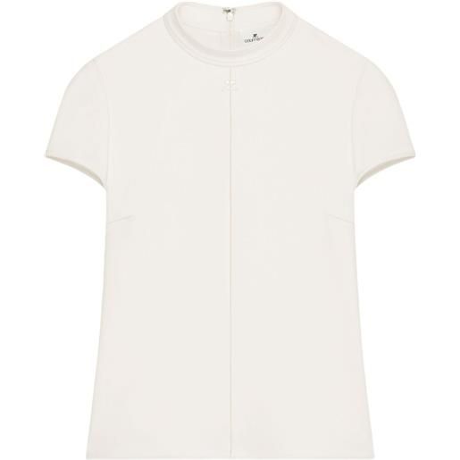 Courrèges blusa a maniche corte - bianco