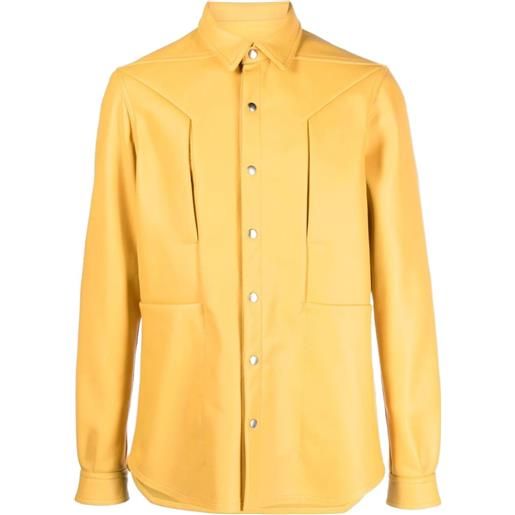 Rick Owens giacca con inserti - giallo