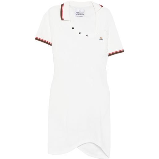 Vivienne Westwood abito drappeggiato asimmetrico - bianco