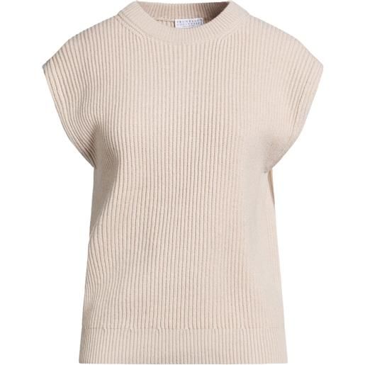 BRUNELLO CUCINELLI - maglia gilet - beige
