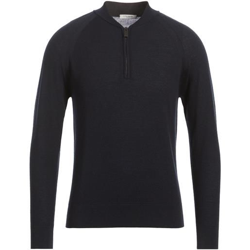 PAOLO PECORA - maglia con zip - blu notte