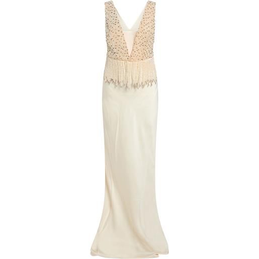 ELISABETTA FRANCHI - vestito da cerimonia - avorio