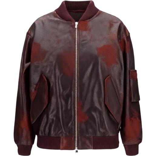 Valstar bomber con effetto stropicciato - marrone