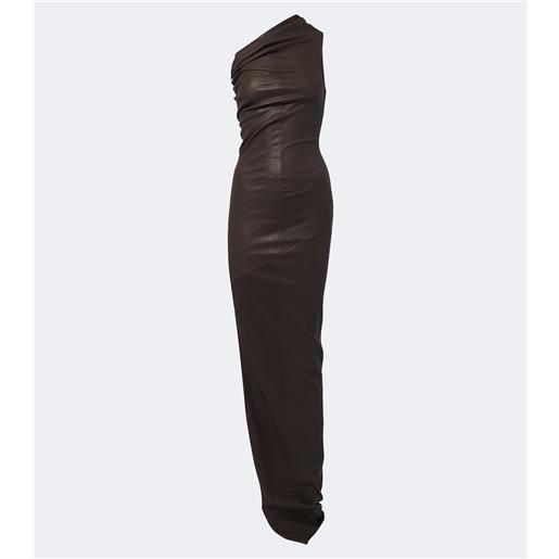 Rick Owens abito lungo asimmetrico athena
