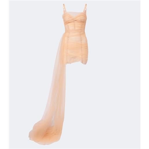 Maria Lucia Hohan abito bustier corto elsinora in tulle