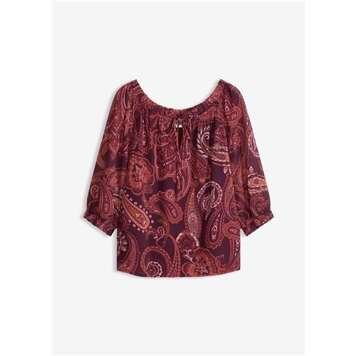 bonprix blusa di chiffon-rosso