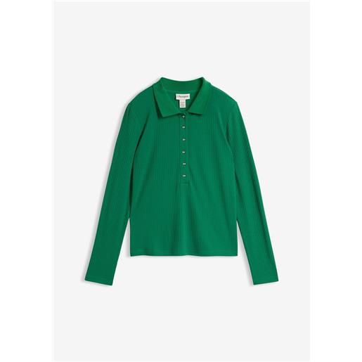 bonprix polo a coste-verde