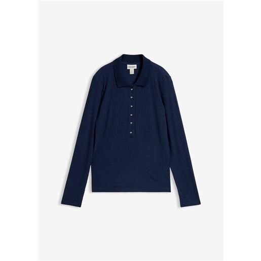 bonprix polo a coste-blu