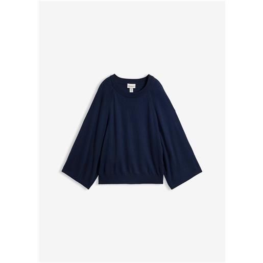 bonprix maglione oversize in filato fine-blu