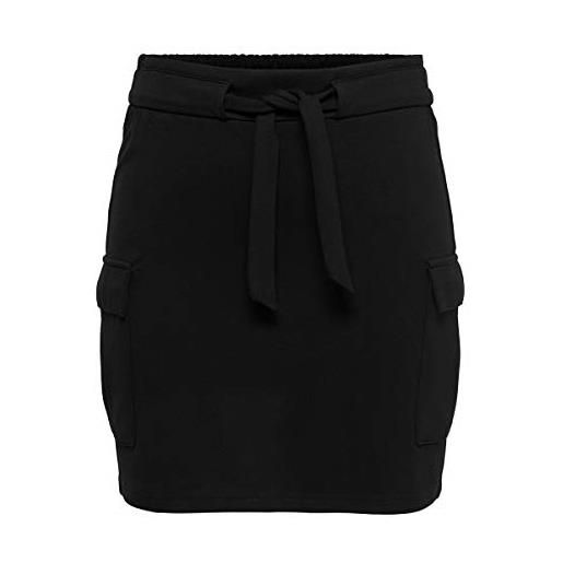ONLY onlpoptrash - gonna da donna con cintura cargo, pnt mini, nero, xs