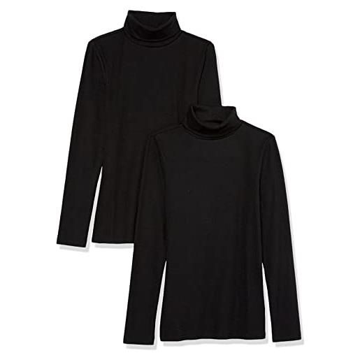 Amazon Essentials donna dolcevita in maglia a costine a maniche lunghe dalla vestibilità aderente (disponibile in taglie forti)