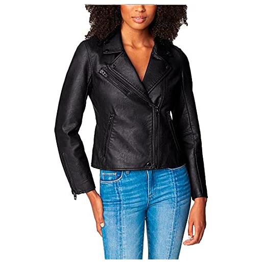 [BLANKNYC] giacca da motociclista in pelle vegana semi aderente da donna