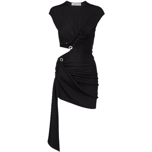CHRISTOPHER ESBER droplet crystal claps draped tank dress