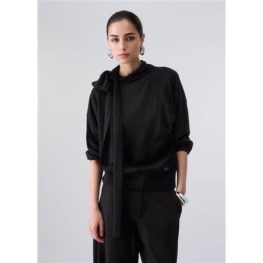 Liu jo maglia con fusciacca, nero