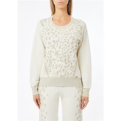 Liu jo maglia animalier, bianco