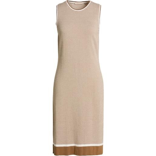 PUROTATTO - vestito midi - beige