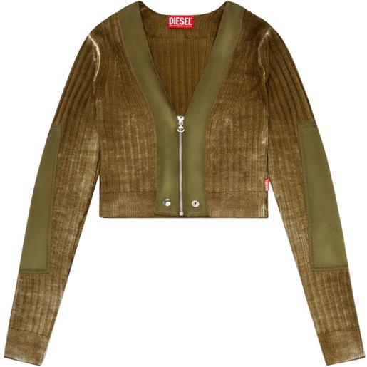 Diesel cardigan m-asera crop - verde