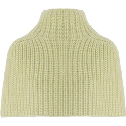 SA SU PHI ribbed-knit cashmere cape - giallo