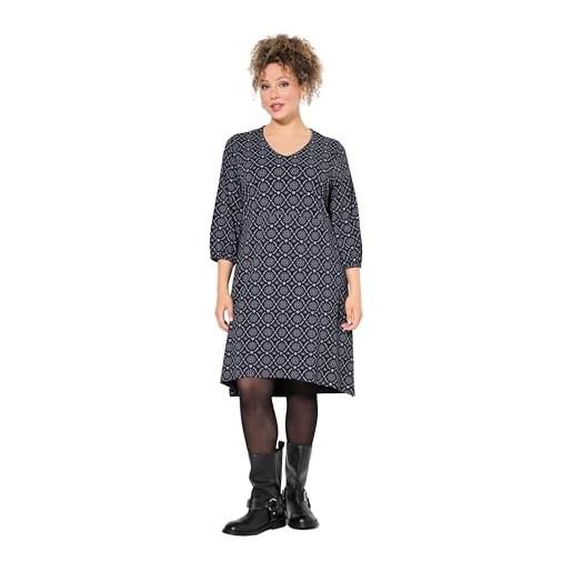 Ulla Popken abito da donna, nero, 48-50