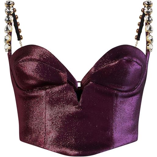 AREA - bustier - porpora