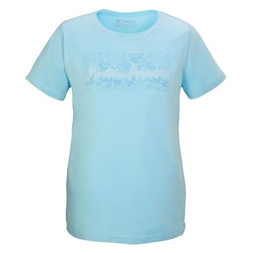Killtec donna t-shirt funzionale/t-shirt a maniche corte kos 105 wmn tshrt, eisblau, 42, 42794-000