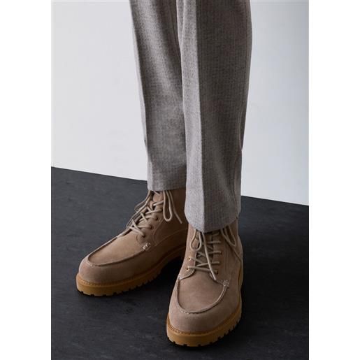 Liu jo stivaletti in suede, tortora