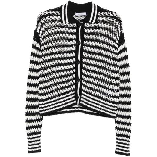 Max Mara cardigan gessato - nero