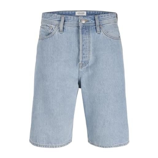 JACK & JONES jjialex jjoriginal shorts- baggy fit - blu nero s m l xl xxl cotone, blue denim/confezione: sbd 304, xxl