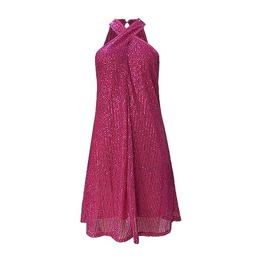 Cocila abito lungo boho floreale da donna halter senza spalline paillettes sexy temperamento partito tinta unita borsa glutei abito da donna abito sposa colorato