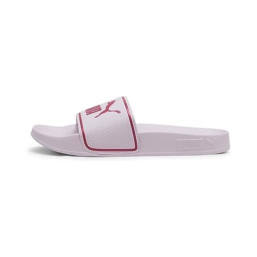 PUMA unisex kids leadcat 2.0 jr infradito, grape mist garnet rose, 37 eu