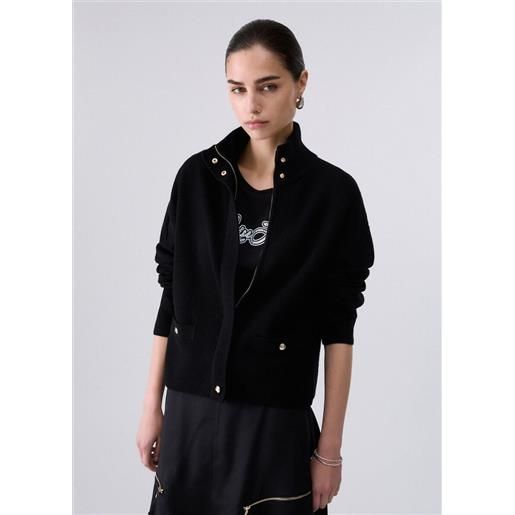 LIU JO SPA tf6086 giacca maglia liu jo sport, nero