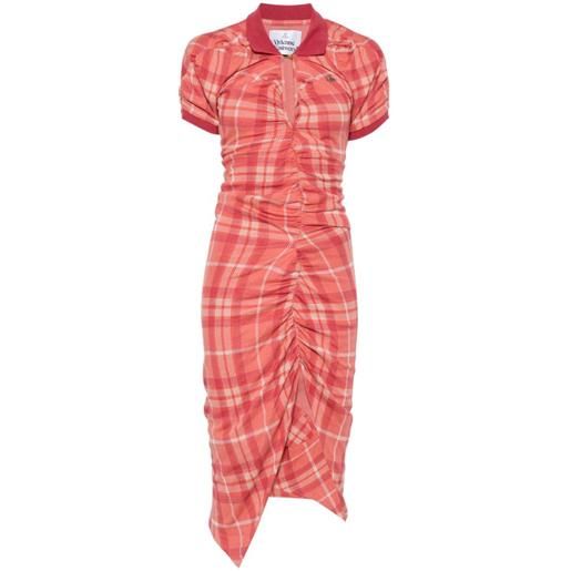 Vivienne Westwood pullong asymmetric dress - rosso