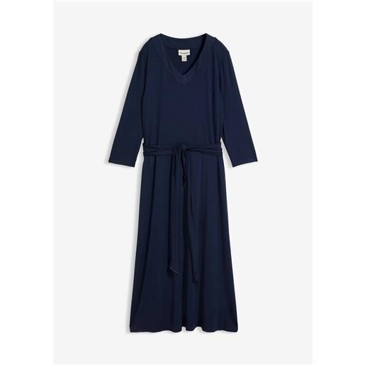 bonprix abito in jersey di viscosa-blu