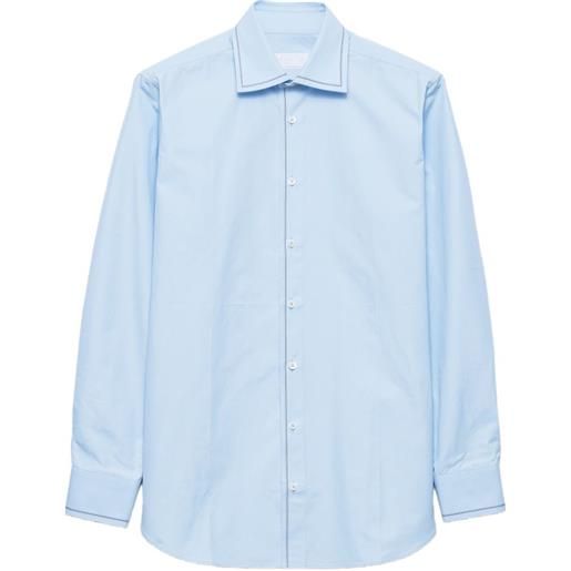 Prada camicia in cotone - blu