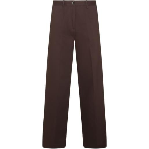 Nine In The Morning pantaloni sartoriali - marrone