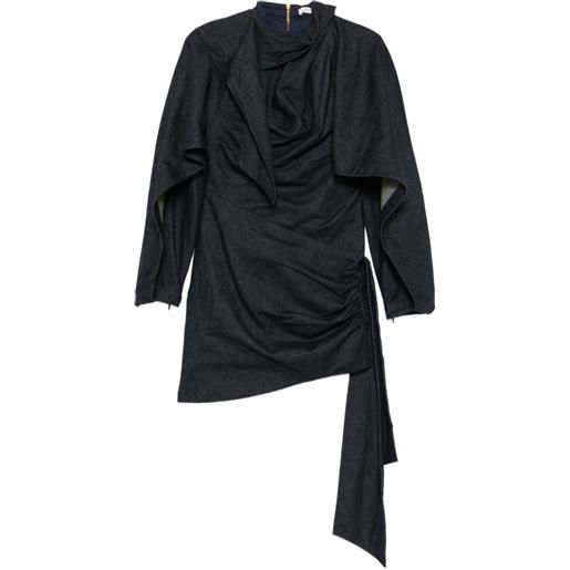 ZIMMERMANN abito corto valiant drappeggiato - blu