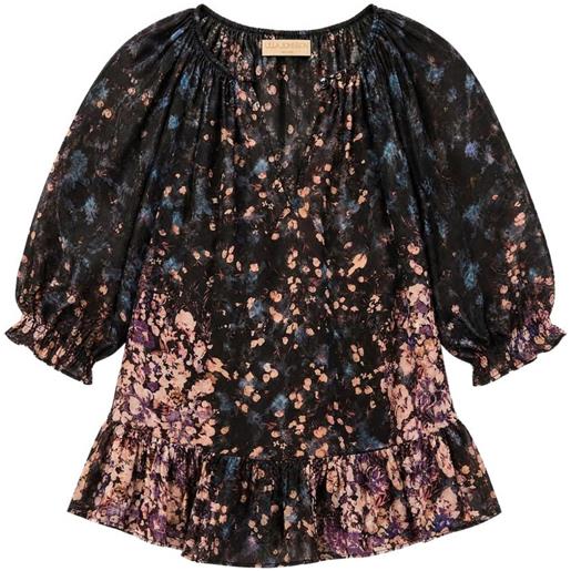 Ulla Johnson blusa elise a fiori jacquard - nero
