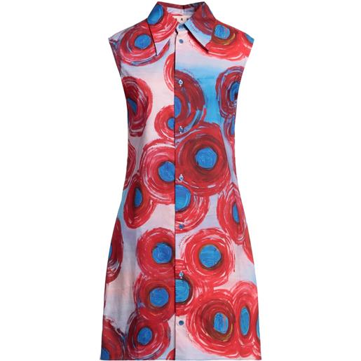 MARNI - vestito chemisier - rosso