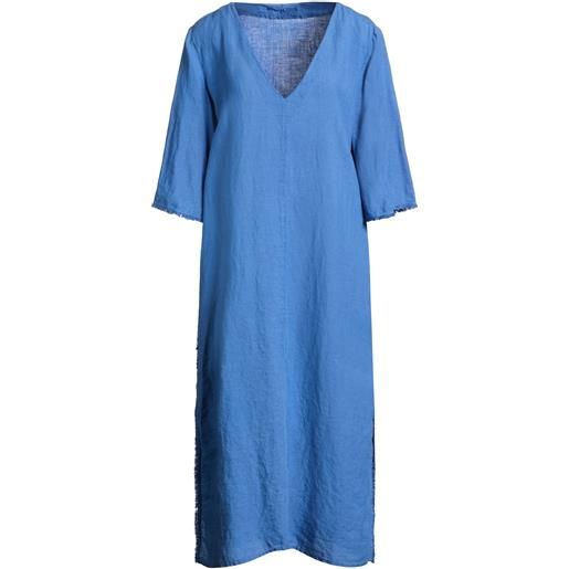 120% LINO - vestito estivo - blu